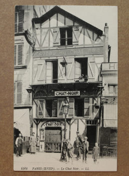 Ansichtskarte AK Paris XVIII 1905-1915 Nachtlokal Caveau Le Chat Noir Taverne Höhle Gasthaus Lokal Cafe Architektur Schwarze Katze Ortsansicht Frankreich France 75 Paris